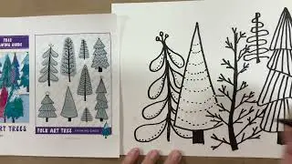 Winter Folk Trees