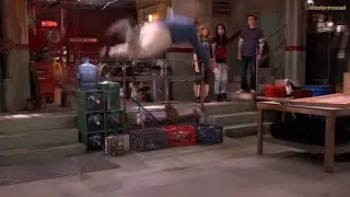gibby falls from ceiling but it's the m1 garand ping sound