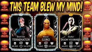 MK Mobile. I Faced Double Terminator Team TWICE with Awesome Resurrection Team. You Won't Believe It