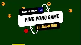 Ping Pong Game Animation | 2D Animation full Course | Adobe Animate CC | 