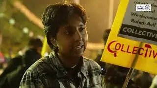 A protest occurred in JNU with demands to Implement Rohit Act and establish UGC Equity Act 
