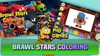Brawl Stars Coloring Book Playthrough