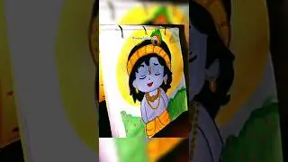 little Krishna painting 🥰 #panting #littlekrishna  #ytshorts