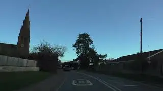 Driving On The A443 From Holt Heath Through Hallow To Worcester, Worcestershire, UK 28th March 2025