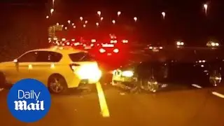 High-speed overtake attempted on one of the UK's busiest roads - Daily Mail