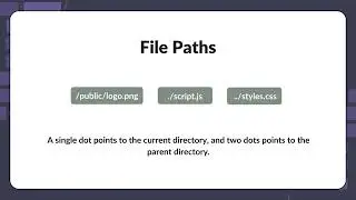 What is the difference between slashes, a single dot, and double dot in path syntax?