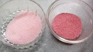 Easy! How to make Pink Coloured Sugar!!
