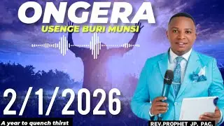 Day 2 pray again //REV.PROPHET JP, PAC// A year to quench thirst (umwaka wo gushira inyota)
