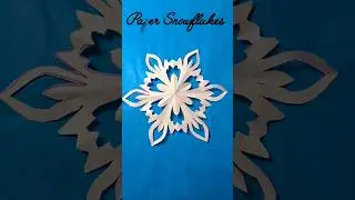 ❄️ New Design! Quick & Easy Paper Snowflake Cutting ✂️✨ #shorts #papercraft