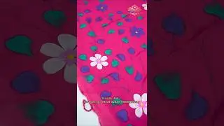 Khadi cotton saree with flower design at ₹450 🪷 #SRGTex