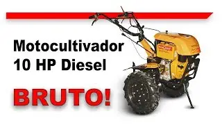 Motocultivador Diesel 10 HP BRUTO!   Desempacotando