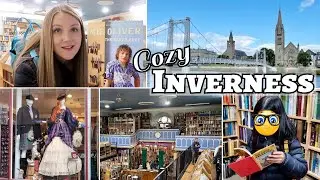 COZY Bookish Afternoon in a Scottish Highland City | Inverness Shopping, Vegan Food