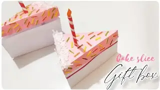 Cake slice gift box | origami gift box | 3d origami paper craft ideas | gift box ideas | craft ideas