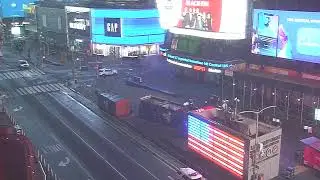 View of Times Square amid coronavirus outbreak