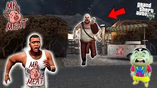 Franklin Fight with MR Meat Man For Escape Horror House For Save Shinchan in GTA 5 | GTAV AVENGERS