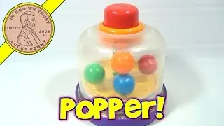 Playskool Push Down Spinning Ball Popper Baby Toy No. 5141, 1996