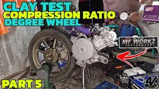 Honda Click 199cc Engine Setup - Clay Test/Compression Ratio/Degree Wheel - Part 5