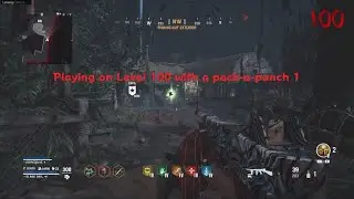 Call of Duty: Vanguard Zombies playing on level 100 with pack-a-punch 1 tommy gun