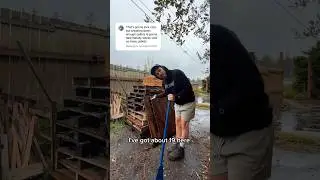 Ripping pallets apart takes forever? Let&rsquo;s find out #diy #pallet #build #construction