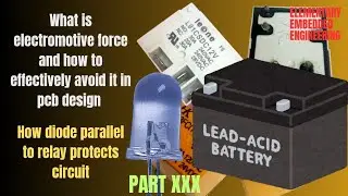 What is electromotive force, how effectively avoid it | How diode parallel to relay protects circuit