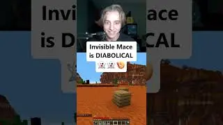 Invis Mace is TOO OP 🗣️ #minecraft #fyp #battleroyalegame