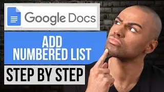 How to Add Numbered List on Google Docs | Step by Step Google Docs Tutorial