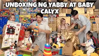 UNBOXING NG YABBY AT BABY CALYX 🎁😱🥰 #sabbyandsophia #yajifigueroa #calyx #yabby 