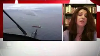 Italian ferry on fire, listing