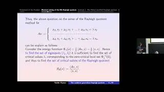 Ya.Sh. Ilyasov | The nonlinear generalized Rayleigh quotient method and its applications