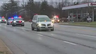 Funeral procession held for fallen LMPD officer
