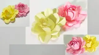 DIY paper rose | How to make paper rose | easy craft paper rose | art icon