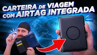 Essa CARTEIRA para PASSAPORTE tem um rastreador INTEGRADO! (Apple Find My)