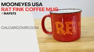 Rat Fink Edition Logo Campfire Coffee Mug in Red 2025 by Mooneyes