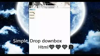 Simple dropdown box-HTML(Web N Anime)