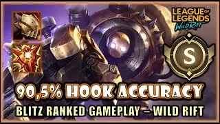 4-0-20 MY LUCKIEST HOOK WITH BLITZ - BLITZCRANK RANKED GAMEPLAY - WILD RIFT
