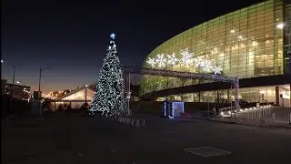 BOK Center in Downtown Tulsa @ twilight (2nd/3rd & Denver)