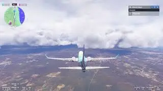 Microsoft Flight Simulator landing at Merida Mexico (flight from Havana Cuba)