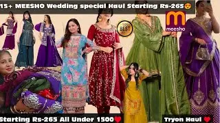 *Huge* MEESHO NEW ARRIVAL DESIGNER SET'S HAUL🛍️😍||Under-1500rs😱||Try-on Haul ||DeepikaBhilatiya #yt 