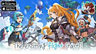 Airship Knights : Idle RPG || Android - iOS Gameplay ( HD - 4K )