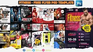 Fitness Gym Poster Banner-Flyer Psd|Fitness Gym Facebook Page Cover Psd In Photoshop 😍