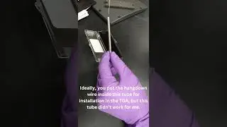 Replacing a Hangdown Wire and Loop on TA Instruments TGA Q50