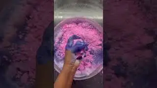 Gym chalk dip and crush with paste AND foam 😍💕