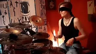 Bad guy(drum cover) - blindfolded
