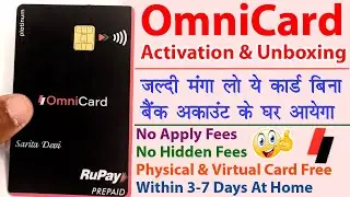 Omni Card Activation And Unboxing Complete Process | Omni Card Ka Best Prepaid Card Activation