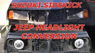 Переделанные фары Suzuki Sidekick Jeep, круглые, 7 дюймов