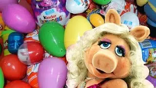 muppets surprise eggs Disney Pixar Cars (egg) Finn McMissile SpongeBob Kinder surprise MISS PIGGY