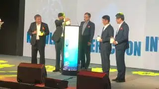 PanelSemi Convex Curved Flexible AM Mini LED Display in Open Ceremony Event