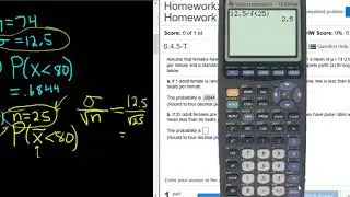 Central Limit Theorem Probability Question with Pulse Rates in StatCrunch