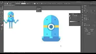 how to create robot illustration