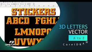3d Vector A TO Z Letters Tips & Tricks CORELDRAW